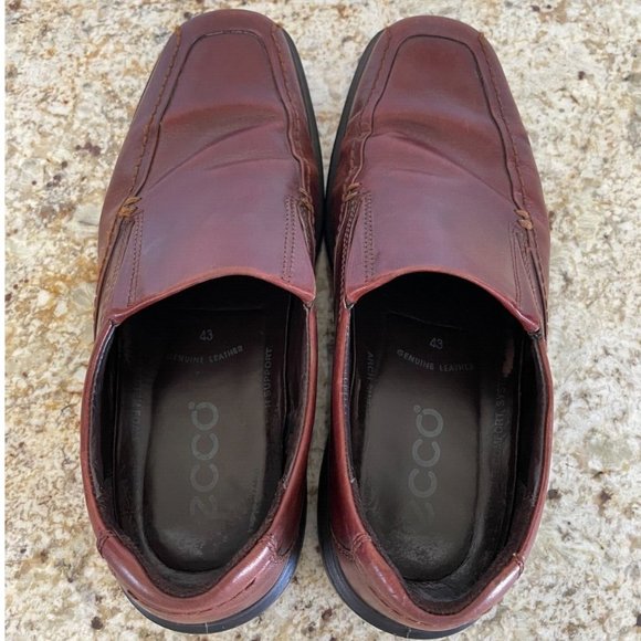 Ecco Helsinki Slip-On Loafers Brown Leather, Men's 43 - Picture 5 of 7